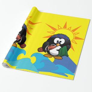 De Presente Papel Brilhante, Surfer Penguin Beach