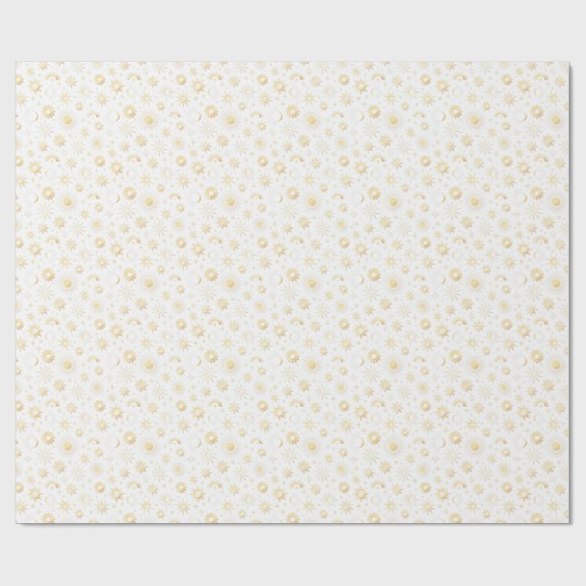 De Presente Papel Celestial Dourado (Aberto)