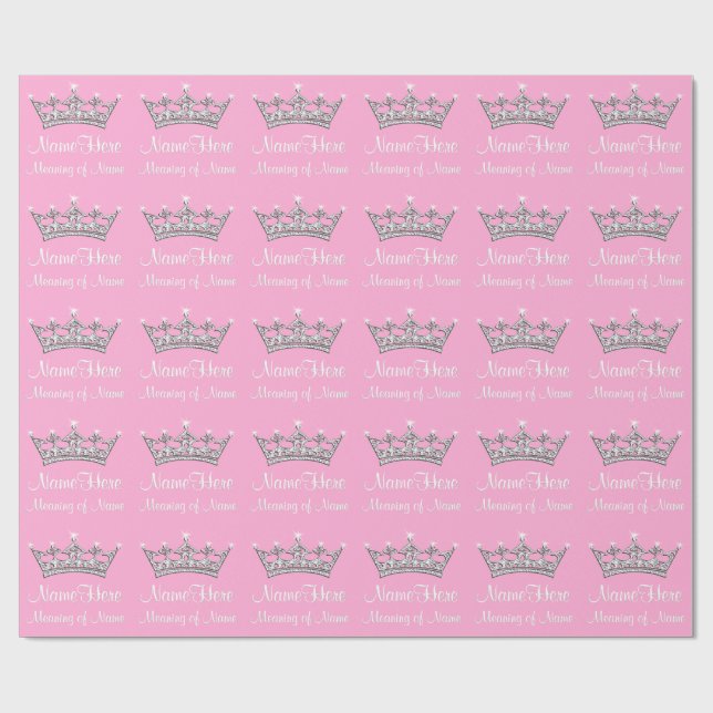 De Presente Papel da princesa envolvimento do bebé (Aberto)