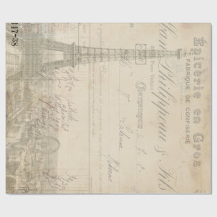 De Presente Papel das coisas efêmeras 60lb Decoupage da torre