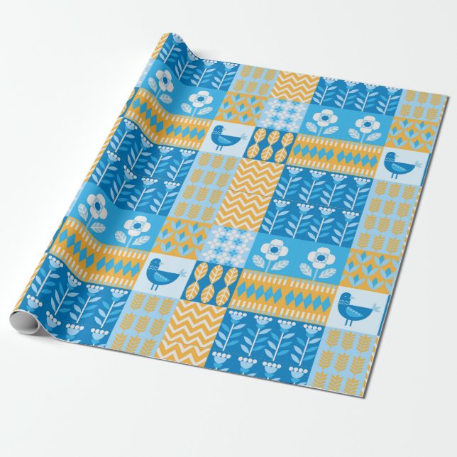 De Presente Papel Decorativo Colorido (Desenrolado)