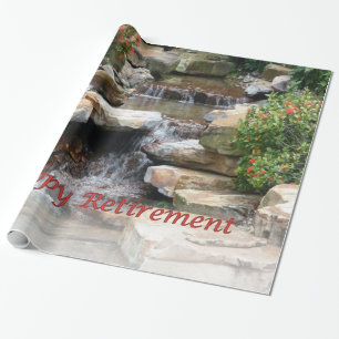 De Presente Papel do envoltório da cascata da cachoeira do