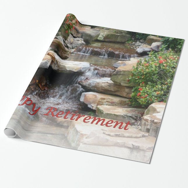 De Presente Papel do envoltório da cascata da cachoeira do (Desenrolado)