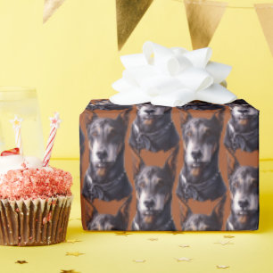 De Presente Papel Doberman Wraping Papel Doberman Pinscher