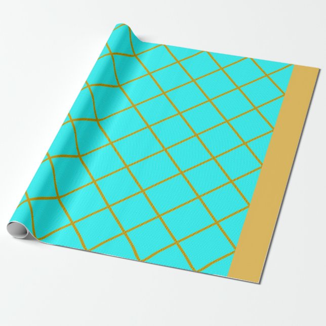 De Presente Papel Dourado e turvo para enrolamento (Desenrolado)