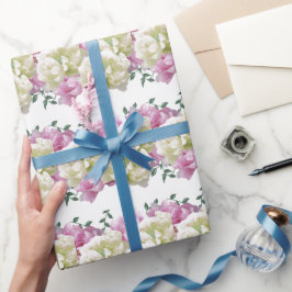 De Presente Papel Elegante, cor-de-rosa e creme, para enrolame