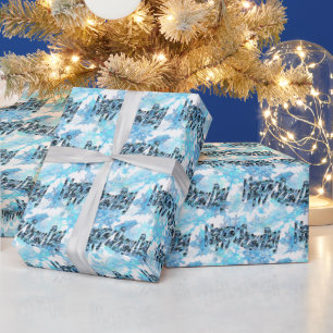 De Presente Papel Feliz para o Dia da Neve
