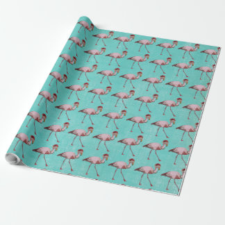 De Presente Papel FESTIVE FLAMINGO Wrapping