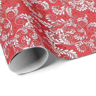 De Presente Papel Floral Elegante