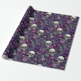 De Presente Papel Floral Gothic Halloween
