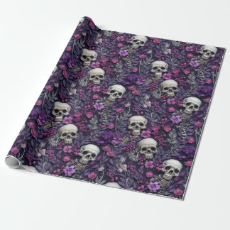 De Presente Papel Floral Gothic Halloween