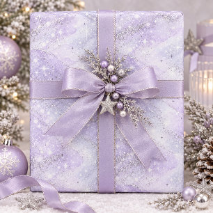 De Presente Papel Glitter Violeta Aquarela Brilhante ID1333
