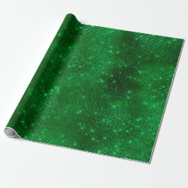 De Presente Papel Laminado Verde Brilhante