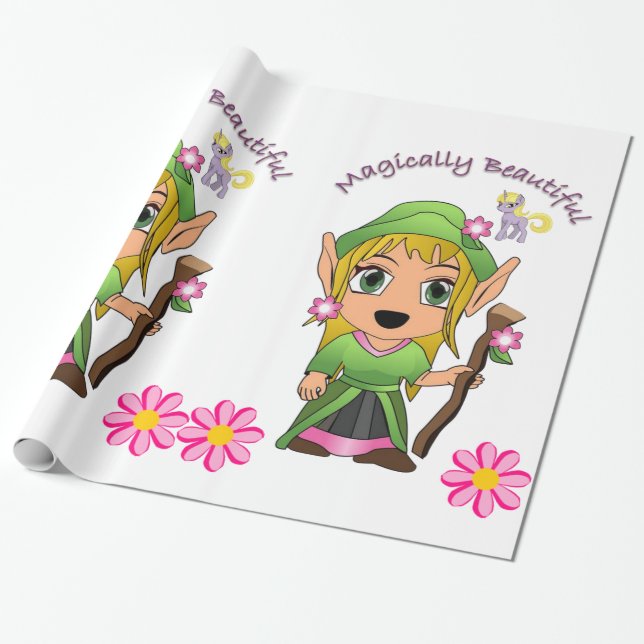 De Presente Papel Luminoso, Linho Magicamente (Desenrolado)