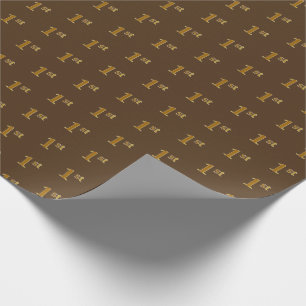 De Presente Papel Marrom, Faux Dourado 1rua (Primeira)