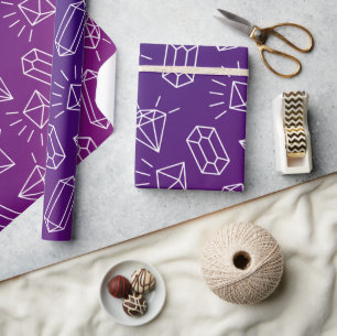 De Presente Papel Mystical Crystal Line Art