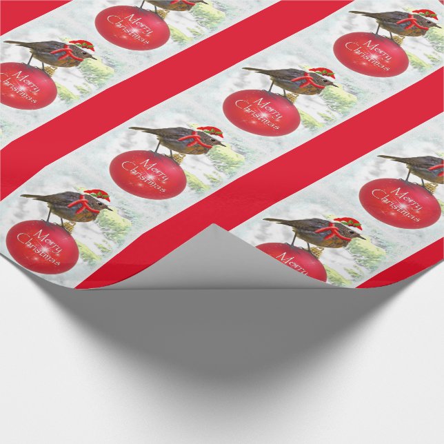 De Presente Papel Ornamental Robin Wrapping (Ponta)