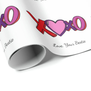 De Presente Papel personalizado XOXO, Dia dos Namorados