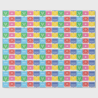 De Presente Papel Picado Christmas Wrapping Paper
