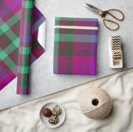 De Presente Papel Plaid Decorativo
