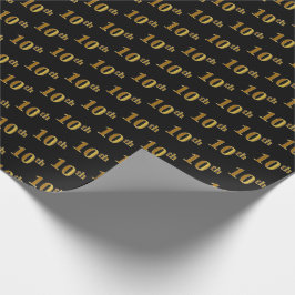 De Presente Papel Preto, Faux Dourado 10º (Décimo)