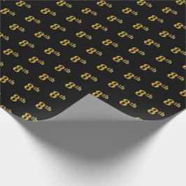 De Presente Papel Preto, Faux Dourado 8º (Oitavo)