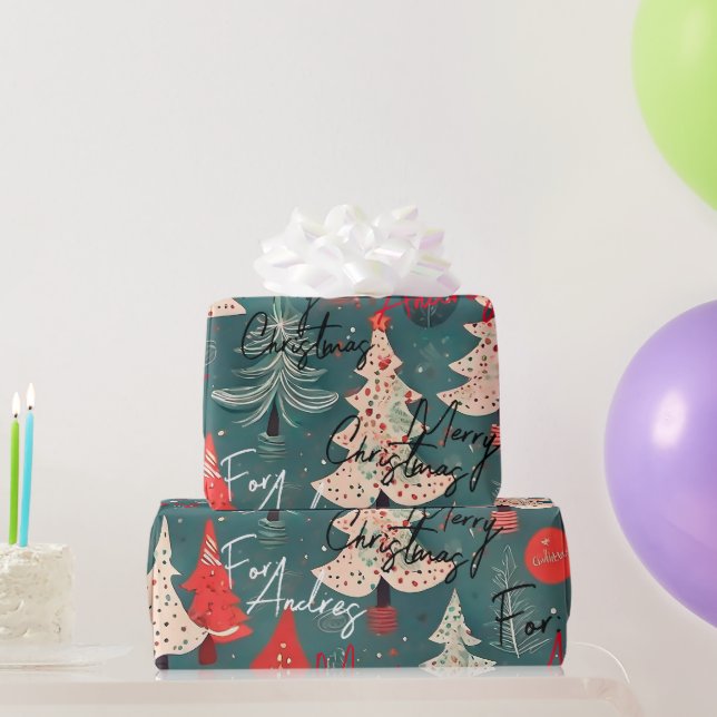 De Presente Papel regalo navideño personalizado (Presentes para festas)