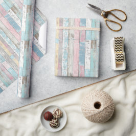 De Presente Papel Rustic Pastel Wraping Paper