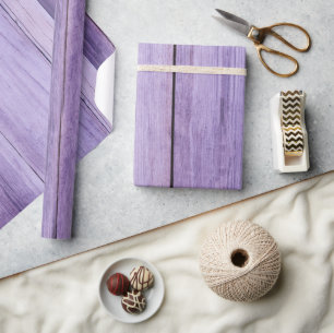 De Presente Papel Rustic Purple Wraping Paper