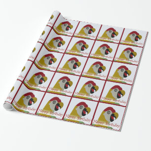 De Presente Papel vermelho do envoltório da colagem da cabeç