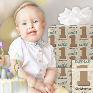 De Presente Papel Wild One Birthday Wrapping