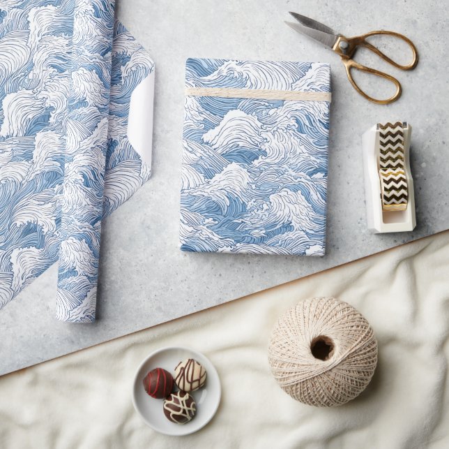 De Presente Papel Wraping Japonês Nami (Artesanato)