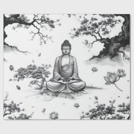 De Presente Papel Zen Garden Wrapping