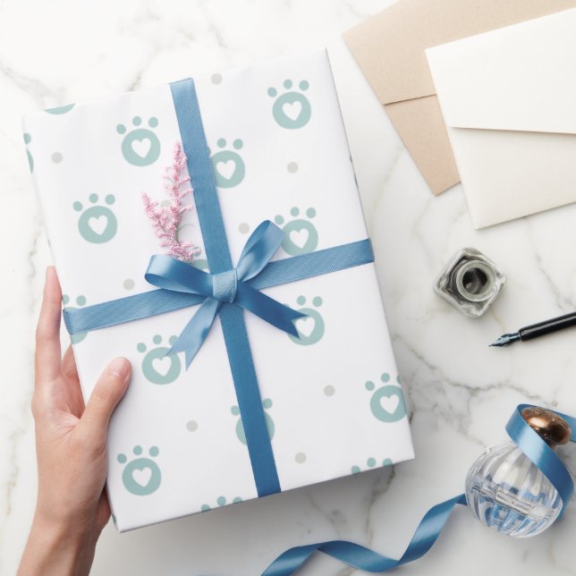 De Presente Pinças bonitas com coração | Papel para enrolament (Presentear)