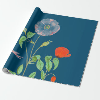De Presente POPÉCIES SOBRE O Papel AZUL ESCURO
