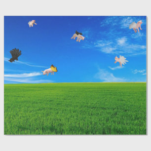 De Presente Quando os porcos voam com papel