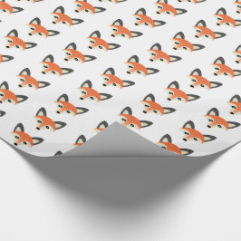 De Presente Raposa Vermelha - Papel Brilhante, 30" x 15"