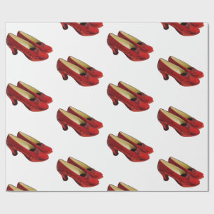 De Presente Ruby Red Slippers Calçados Envolvendo papel para v