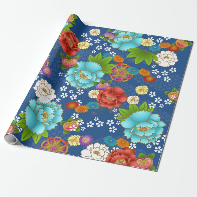 De Presente washi - papel japonês padronizado com estilo japon (Desenrolado)