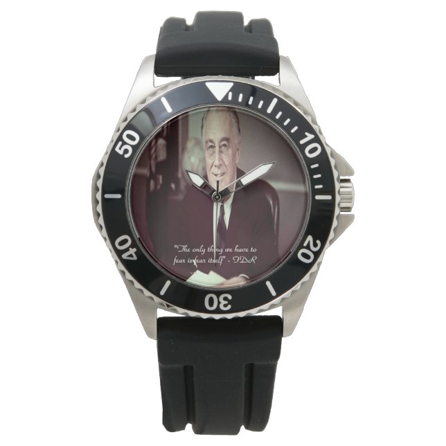 De Pulso FDR & Citação Nada a Temer Relógio (Frente)