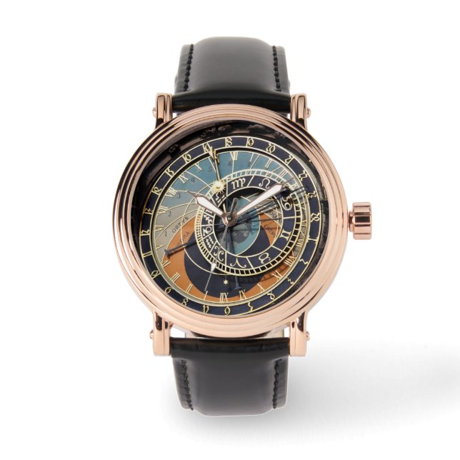 De Pulso Relógio Astronômico Em Praga (Frente)