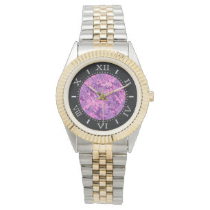 De Pulso Relógio Digital Feminino Rosa com Camuflagem no Mo