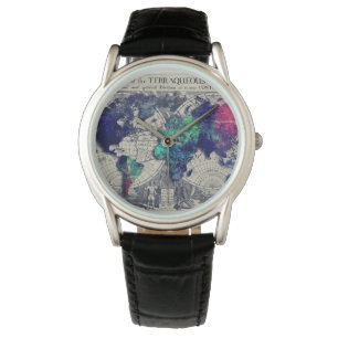 De Pulso relógio do mapa do mundo