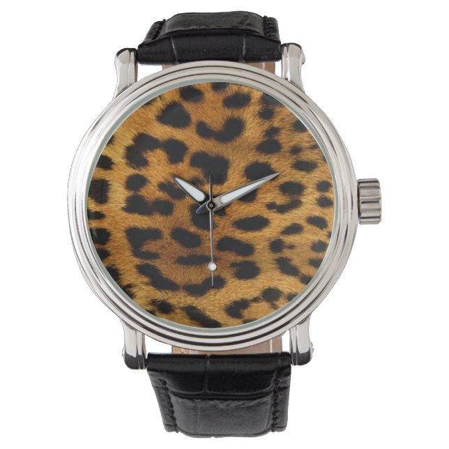 De Pulso Relógio leopardo (Frente)