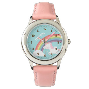 De Pulso Relógio Personalizado Unicórnio Voador Cute Arco-í