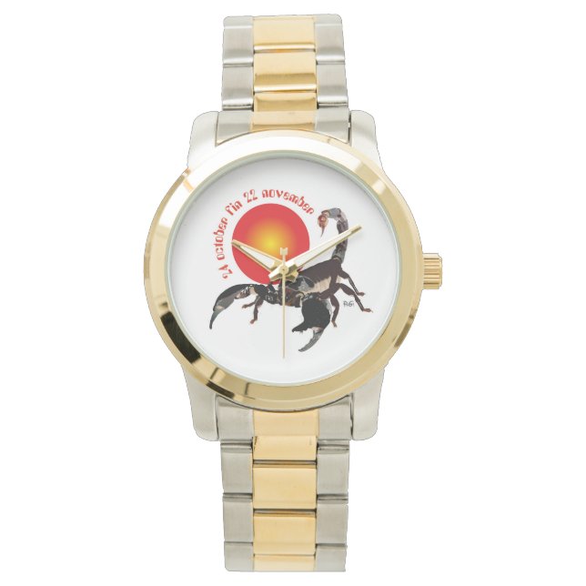 De Pulso Scorpiun 24 october fin 22 relógio November (Frente)