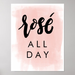 De Rosé poster o dia inteiro