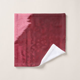 De Rosto Manchas rosa na toalha vermelha