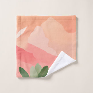 De Rosto "Pastel Guava Bliss: Toalha Personalizada com Pers