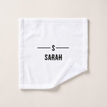 Seu nome aqui - Toalha personalizada simples